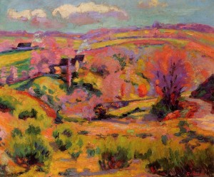 Landscape of the Creuse canvas